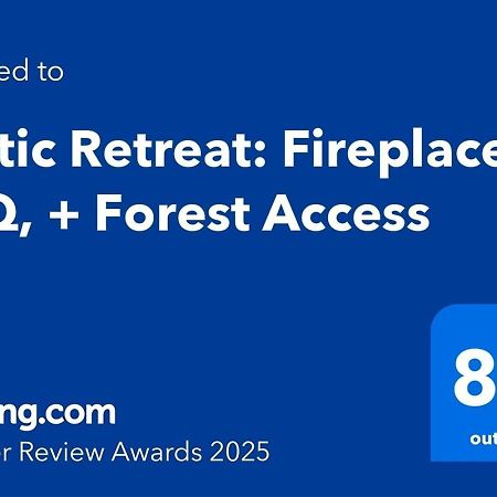 Rustic Retreat: Fireplace, Bbq, + Forest Access 버그함스테드 외부 사진