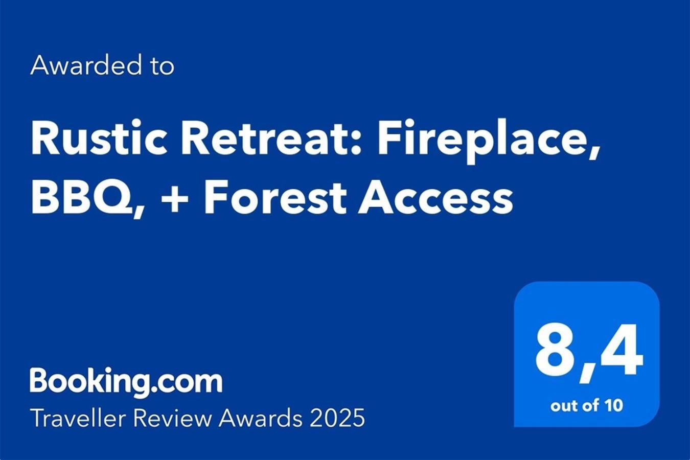 Rustic Retreat: Fireplace, Bbq, + Forest Access 버그함스테드 외부 사진